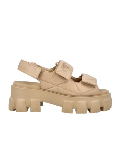 PRADA MONOLITH PLATFORM SANDALS