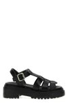 Prada Leather Cage Sandals