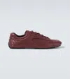 Prada Montecarlo Re-edition 2005 Leather Sneakers In Burgundy