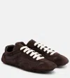 Prada Brown Suede And Re-nylon Montecarlo Re-edition 2005 Sneakers