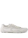 Prada Montecarlo Re-edition 2005 Suede And Mesh Sneakers In White