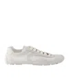 Prada Montecarlo Re-edition 2005 Suede And Mesh Sneakers In White