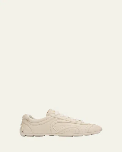Prada Montecarlo Re-edition 2005 Antiqued Leather Sneakers In Multi