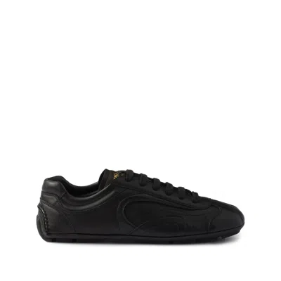 Prada Black Suede And Re Nylon Montecarlo Re Edition 2005 Sneakers In Multi