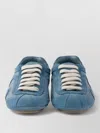 Prada Light Blue Lace Up Sneakers In Blue