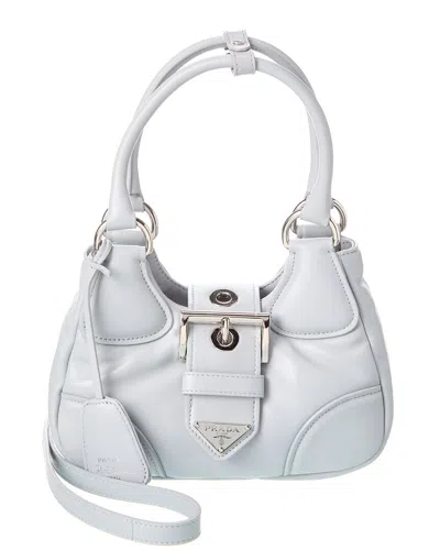 Prada Moon Padded Tote Bag In Grey