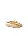 Prada Gold Raffia And Leather Espadrilles In Silver