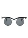 Prada Morph Round-frame Sunglasses In Black
