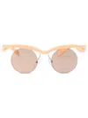 Prada Morph Round-frame Sunglasses In Pink