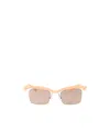 Prada Morph Square-frame Sunglasses In Nude