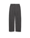 Prada Mouliné Wool Pants In Black