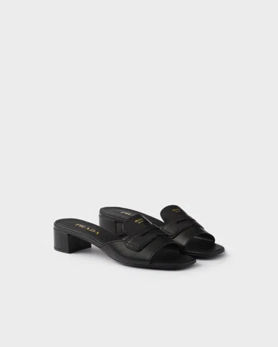 PRADA LEATHER SANDALS