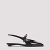 Prada Mary Jane Patent Pointy-toe Slingback Ballerina Flat