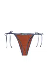 Prada Jersey Bikini Bottom In Multi