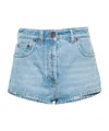Prada Women Shorts Mini Denim In Blue