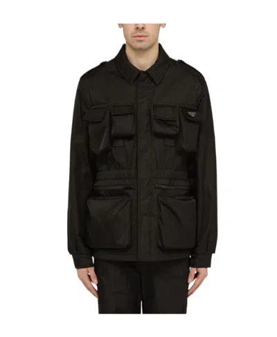 Prada Multi-pocket Jacket In Black