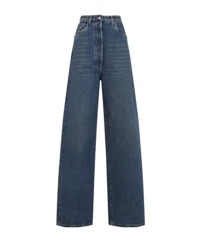 PRADA PRADA WIDE LEG JEANS
