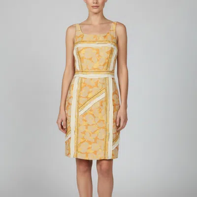 Pre-owned Prada Multicolor Embossed Jacquard Sleeveless Dress M