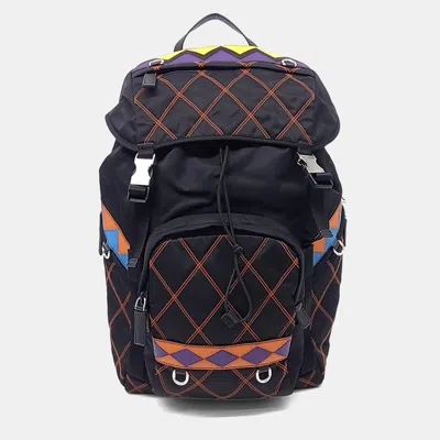 Pre-owned Prada Multicolor Nylon Tessuto Backpack