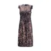 Prada -inspired Sequin Mini Dress With Silk Lining In Black