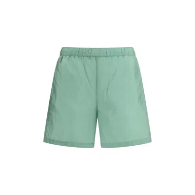 Prada Multicolor Recycled Polyamide Short And Mini Shorts In Green