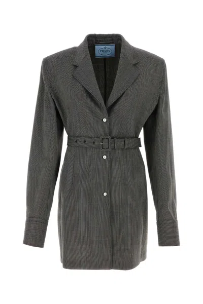 Prada ? Multicolor Removal: Wool Blazer With Artistic Pattern In Multicoloured