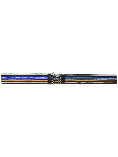 PRADA WOMEN MULTICOLOR STRIPED BELT
