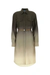 Prada Abito Chemisier In Twill Multicolor Donna