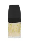 Prada Embroidered Cloth And Mesh Midi-skirt In Multicolor