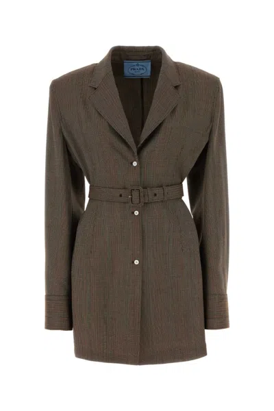 PRADA MULTICOLOR WOOL BLAZER