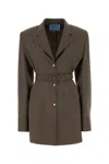 Prada Jackets And Vests In Tabacco
