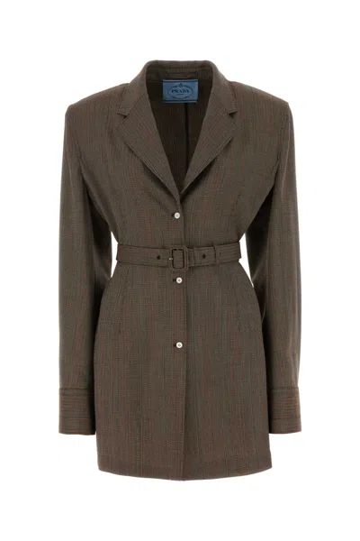 PRADA MULTICOLOR WOOL BLAZER