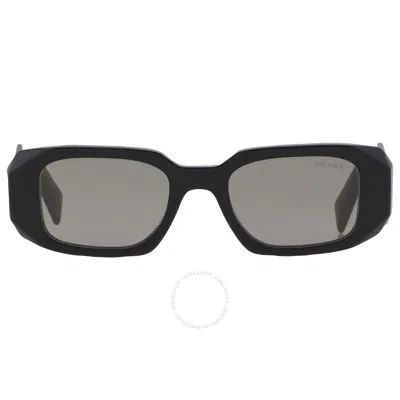 Prada Multilayer Mirror Black Rectangular Ladies Sunglasses Pr 17ws 1ab07z 49