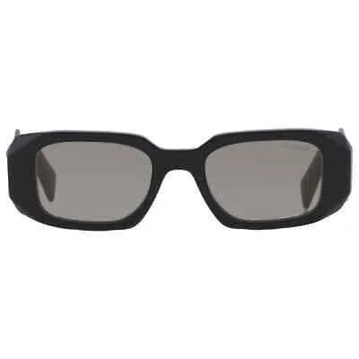 Pre-owned Prada Multilayer Mirror Black Rectangular Ladies Sunglasses Pr 17ws 1ab07z 49