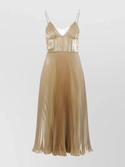 Prada Midi Dress In Brown