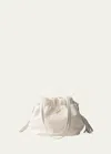 Prada Napa Leather Bucket Bag In F0009 Bianco