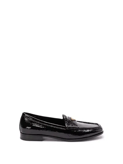 Prada Naplak Leather Loafers In Black  