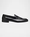 Prada Naplak Leather Loafers In Nero