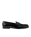 Prada Naplak Leather Loafers In Black