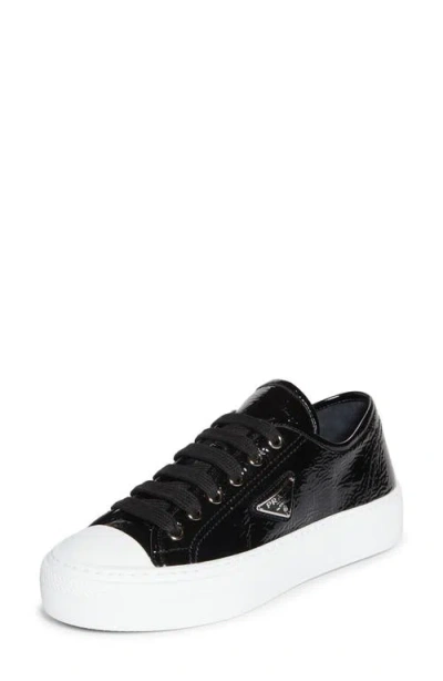 Prada Naplak Low Top Sneaker In Nero