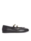 Prada Women Nappa Leather Ballerinas In Black