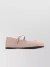 Prada Nappa Leather Ballerinas Gold-tone Hardware