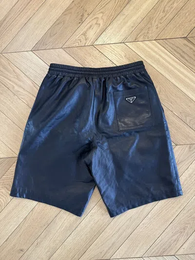 Pre-owned Prada Nappa Leather Bermuda
