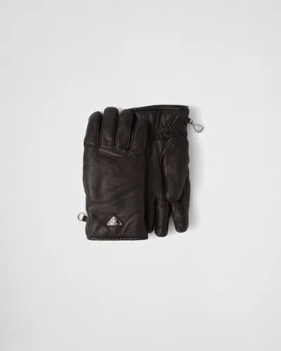 PRADA NAPPA LEATHER GLOVES