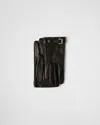 Prada Handschuhe Aus Nappa-leder In Schwarz