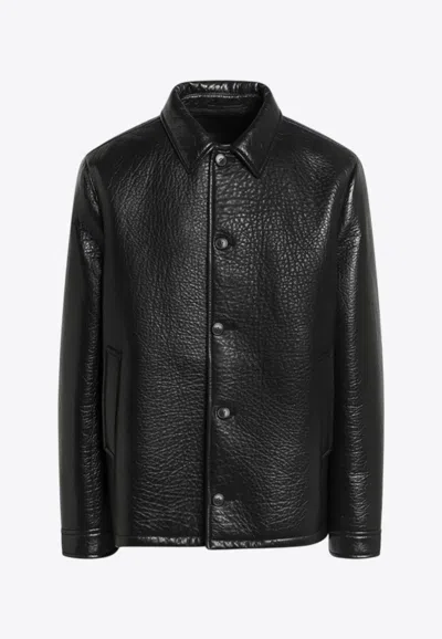 PRADA NAPPA LEATHER JACKET