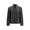 Prada Nappa Leather Jacket In Black