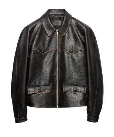 PRADA NAPPA LEATHER JACKET
