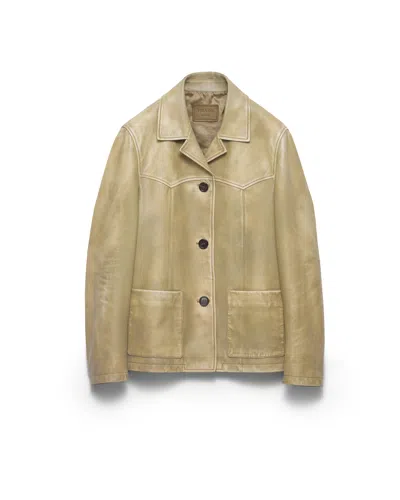 Prada Jacke Aus Nappa-leder In Multi