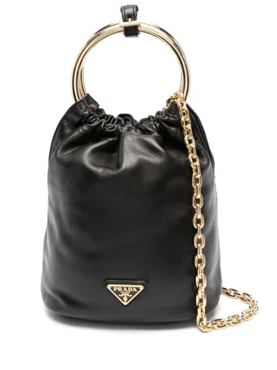 Prada Nappa Leather Mini Bag In Black